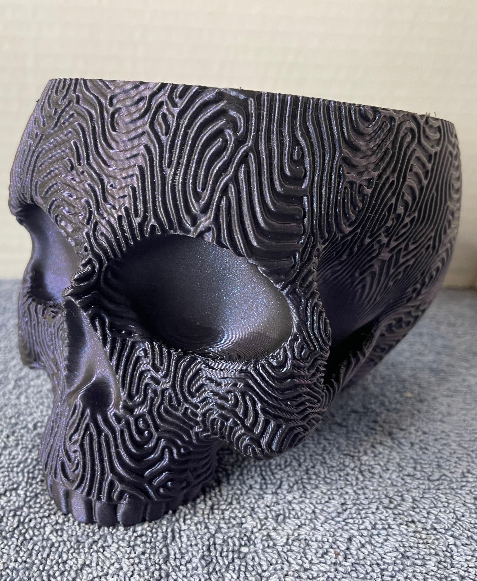 Maze Skull Planter-Bowl 3d model