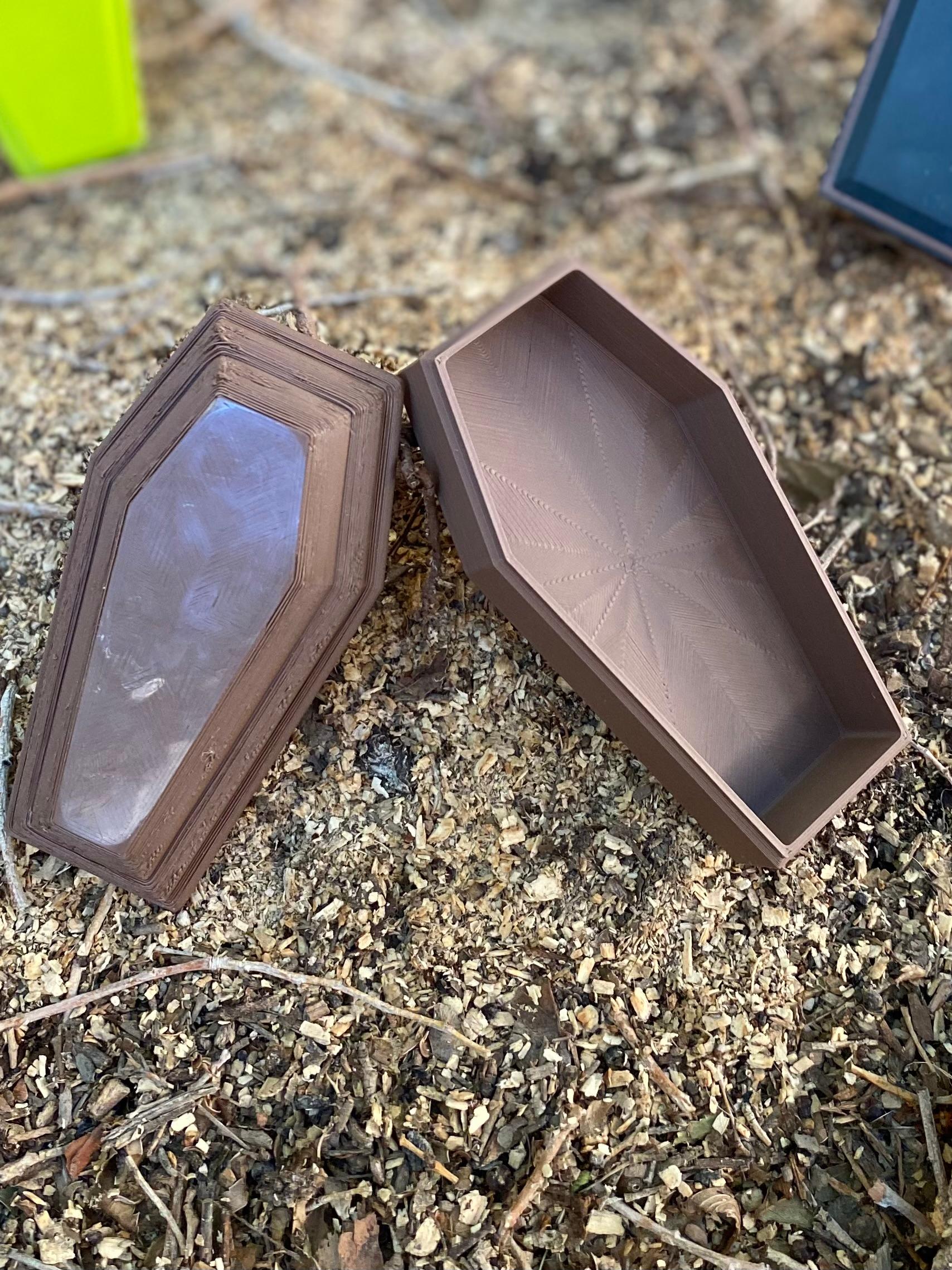 Coffin v3 - push fit lid 3d model