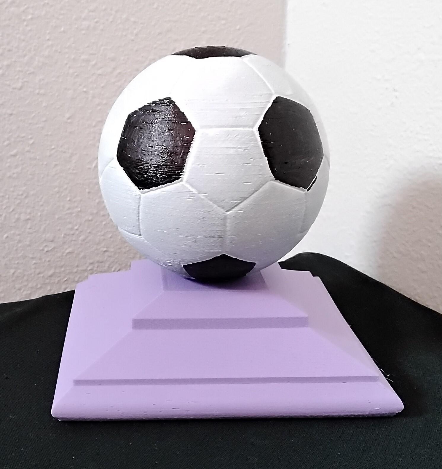 Screw Post Cap Soccer ball top 3d model