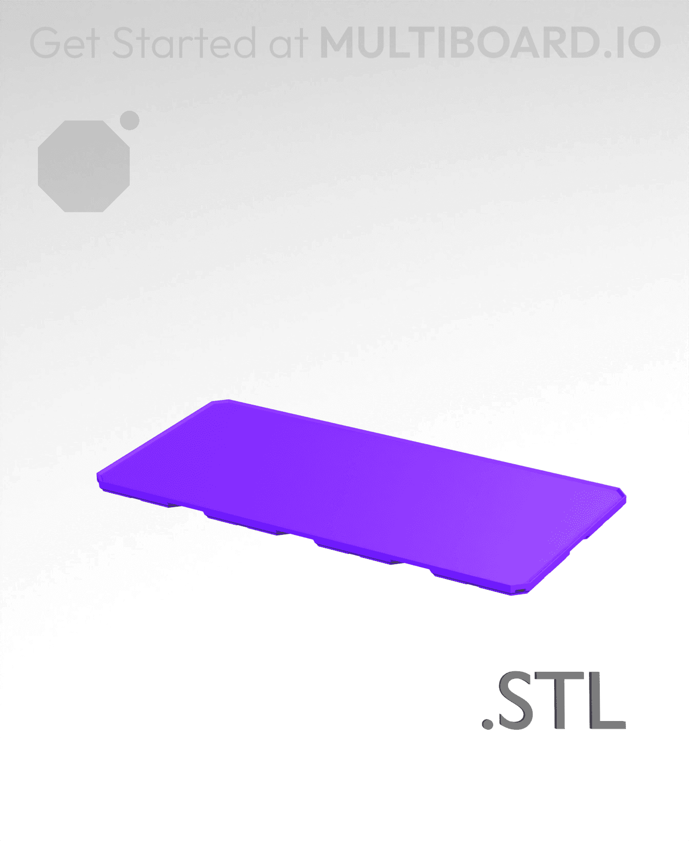 4x2x0·25 - Multibin Insert - STL Remixing File 3d model