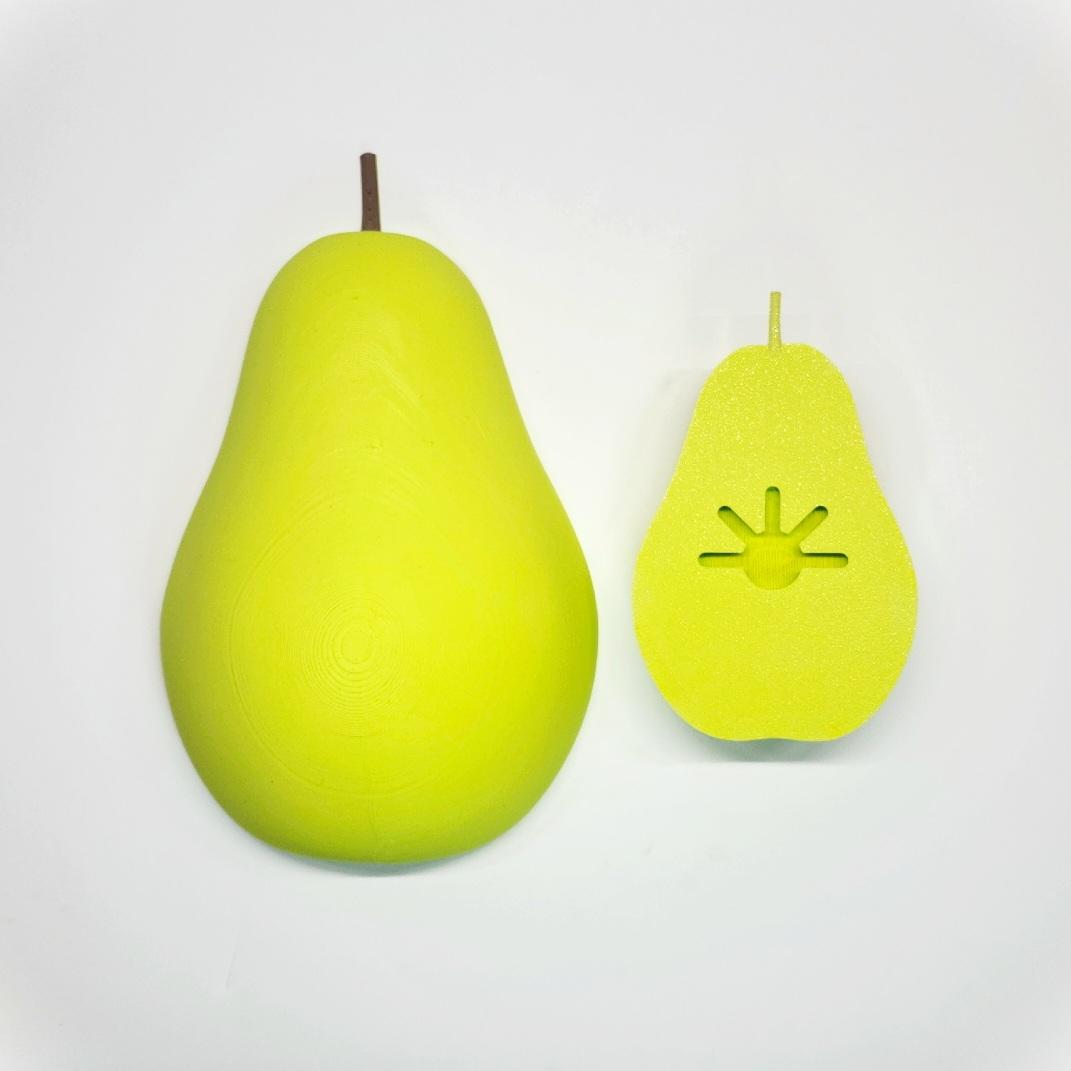 Jumbo Pear-Themed Decorative Pop-Out 3D Wall Art Set :: The 'Low-Hanging Fruit' Collection 3d model