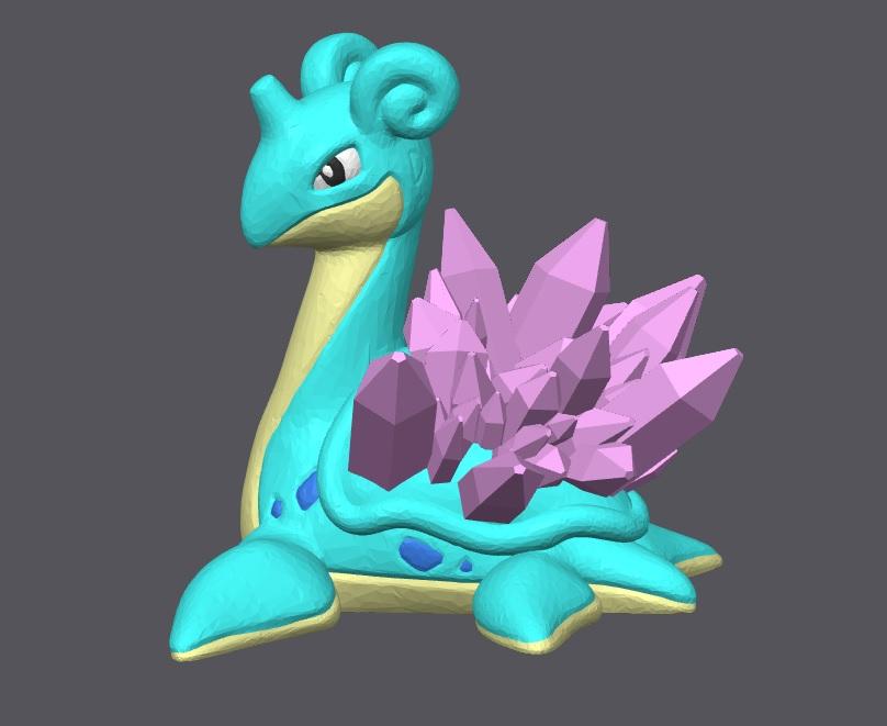 Crystal Lapras - Multicolor - Sliced.3mf 3d model