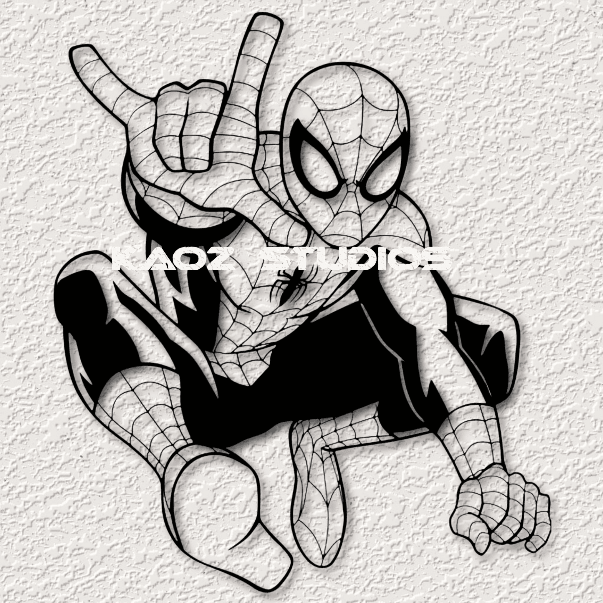 spiderman wall art spidey wall decor marvel fan art 3d model