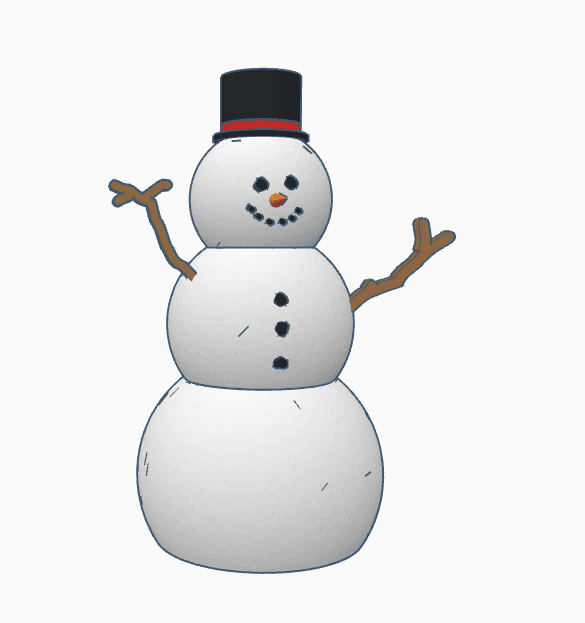 Remix of Planetary Snowman 3d model