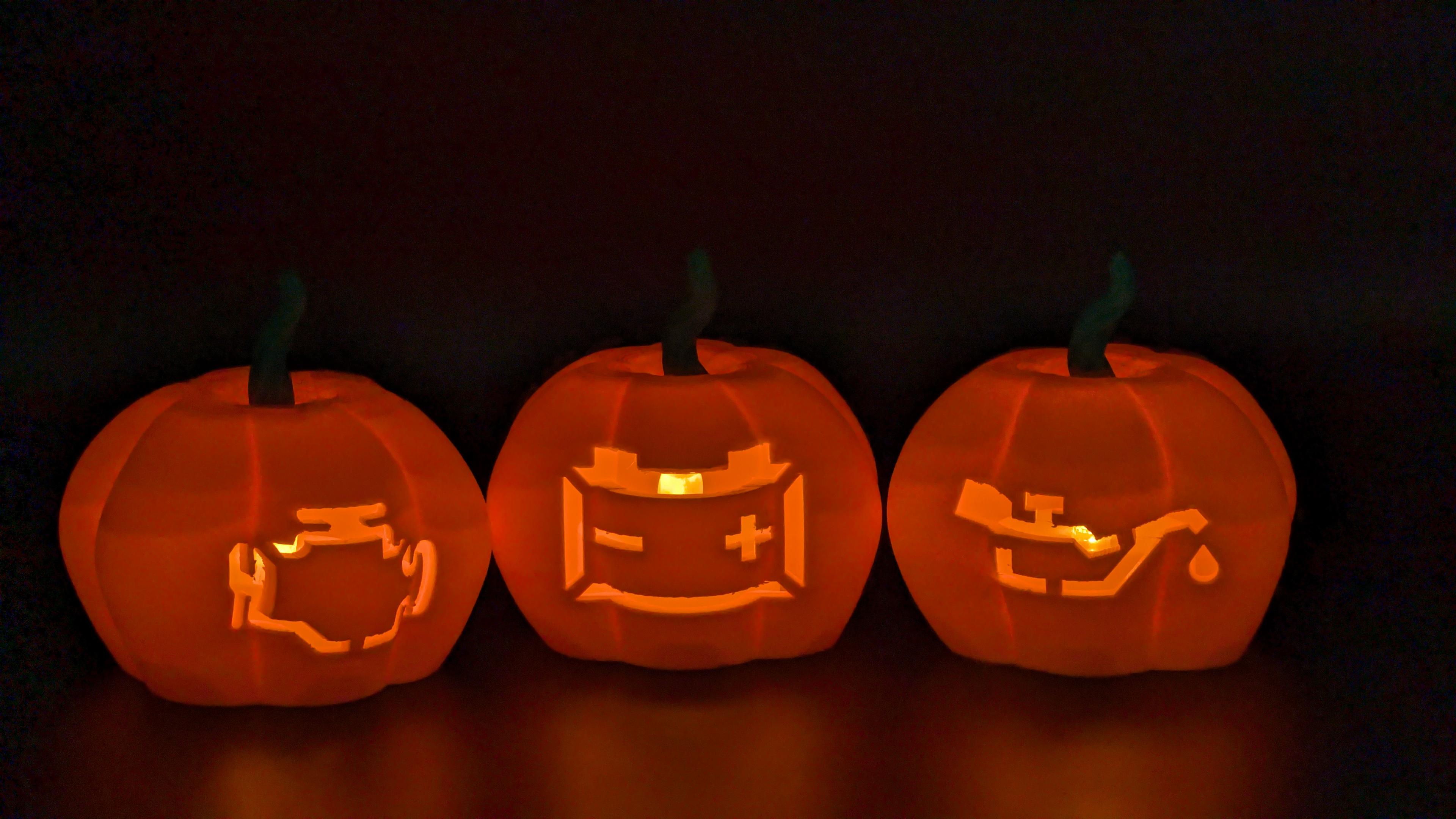 Battery failure pumpkin lamp.stl 3d model