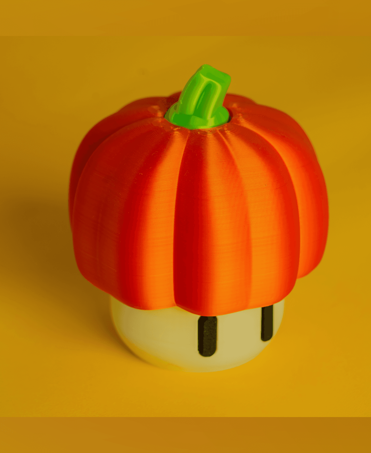 Halloween Pumpkin Add-On (for our mushie files) Stashbox Container - Glueless Snap Design, 3 Sizes 3d model