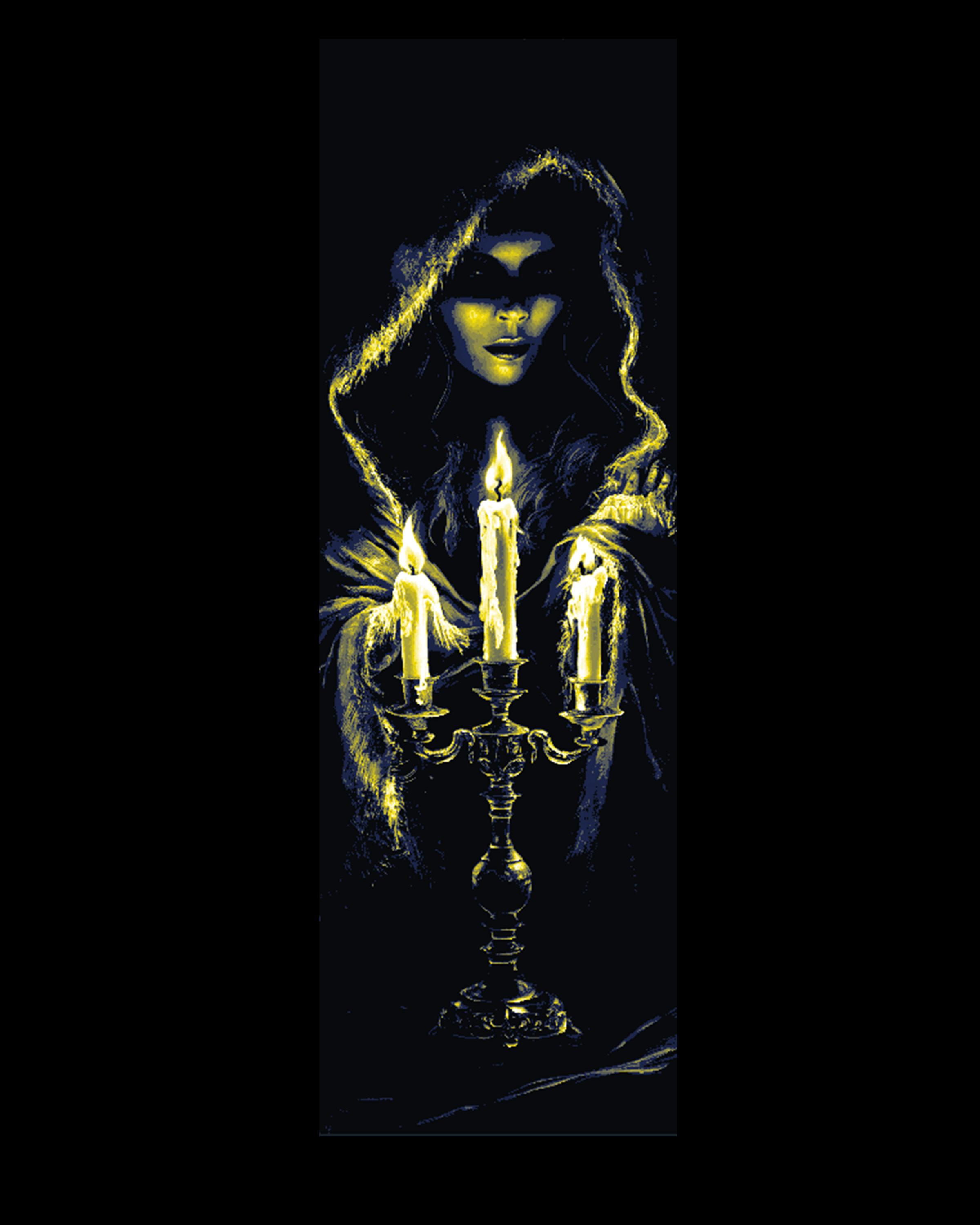 Life by candlelight - Women walking in darkness - Set of bookmarks 3d model