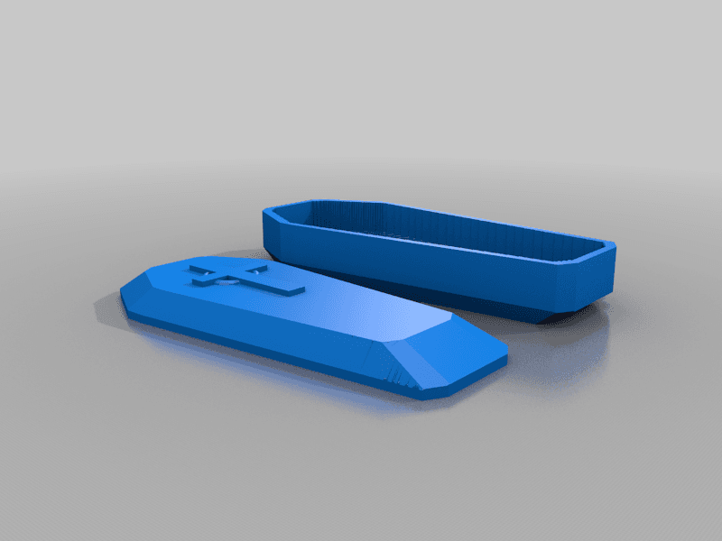 coffin - custom request /  (spezialanfertigung - sarg) - dont worry - be happy!!! 3d model