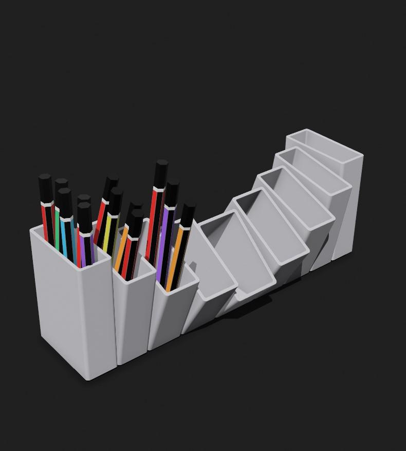 Pencil Holder - print in place 3d model