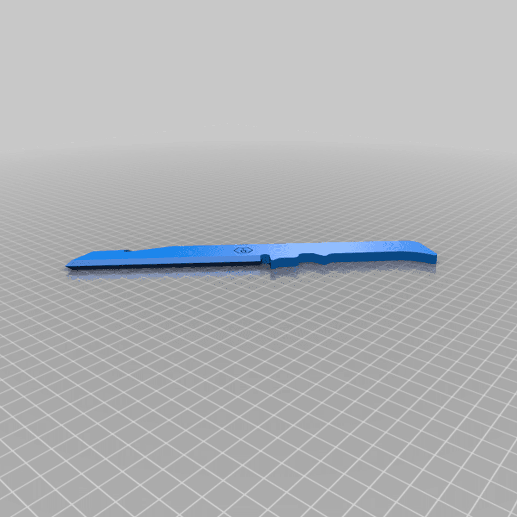 Dummy tanto knife + grips 3d model