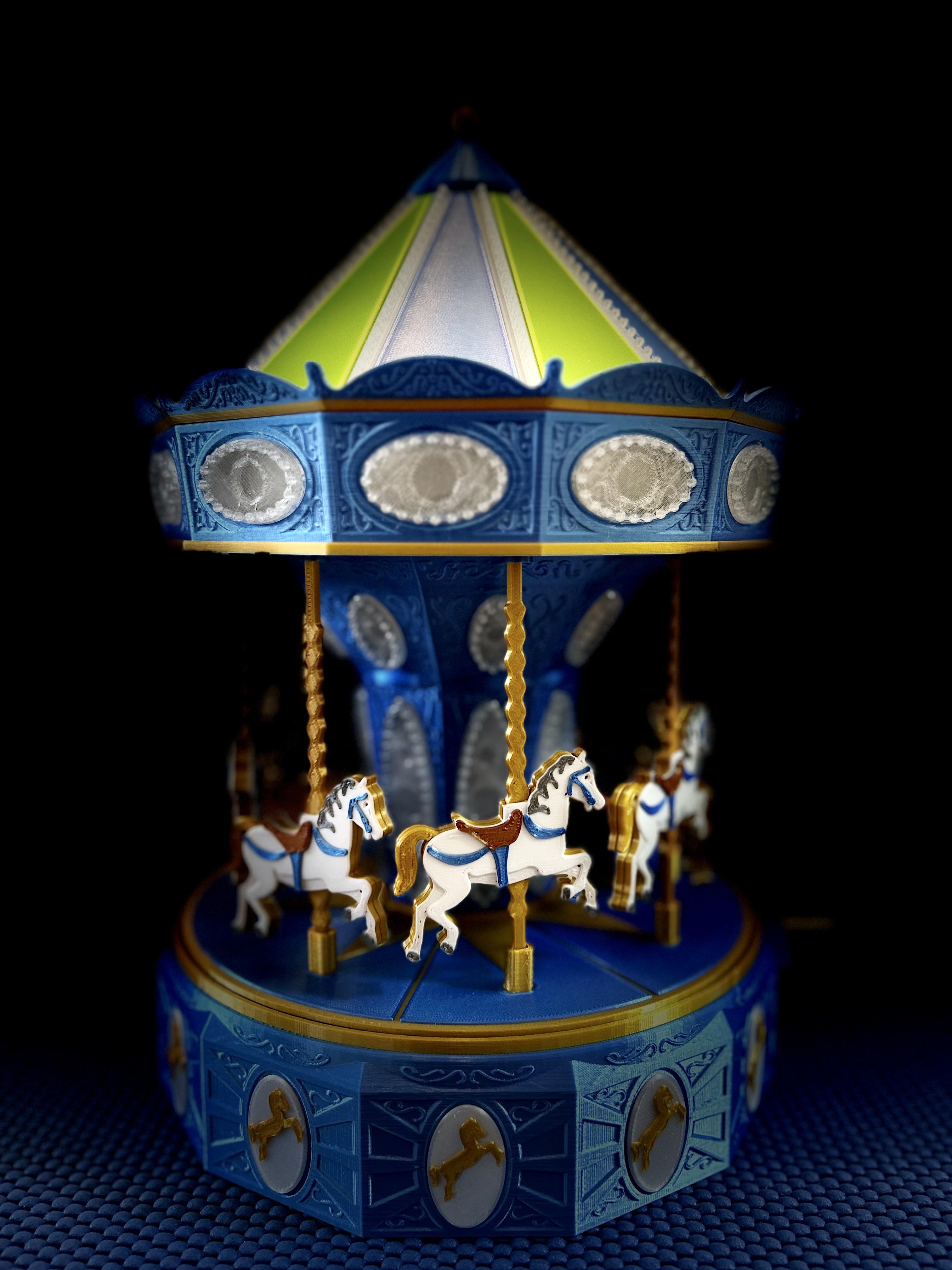 Carousel Lamp with Mechanical Movement 3d model