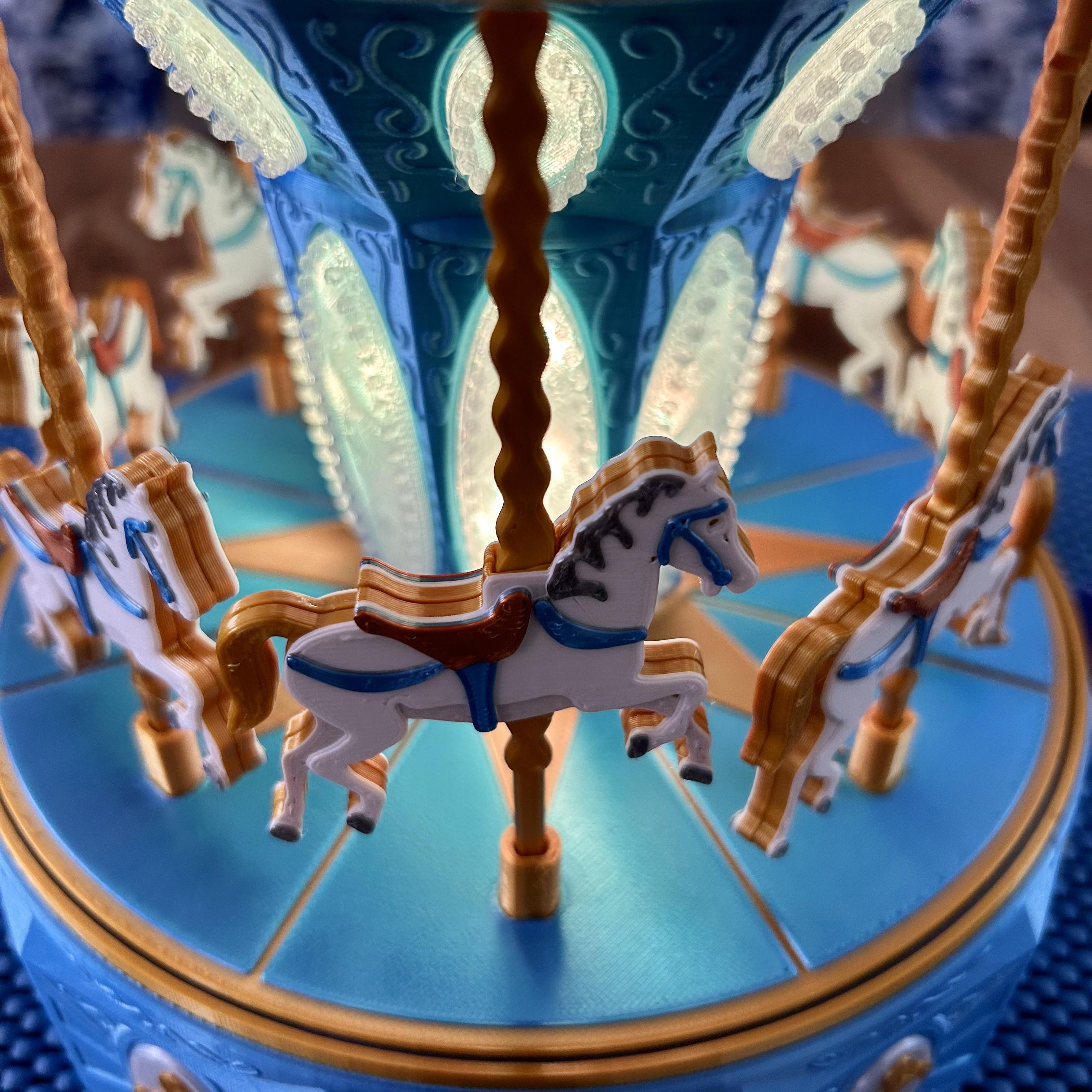 Carousel Lamp with Mechanical Movement 3d model