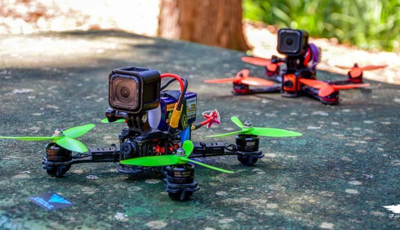 Fpv Racing RR210 Frame - Gopro Action Camera Holder 3d model