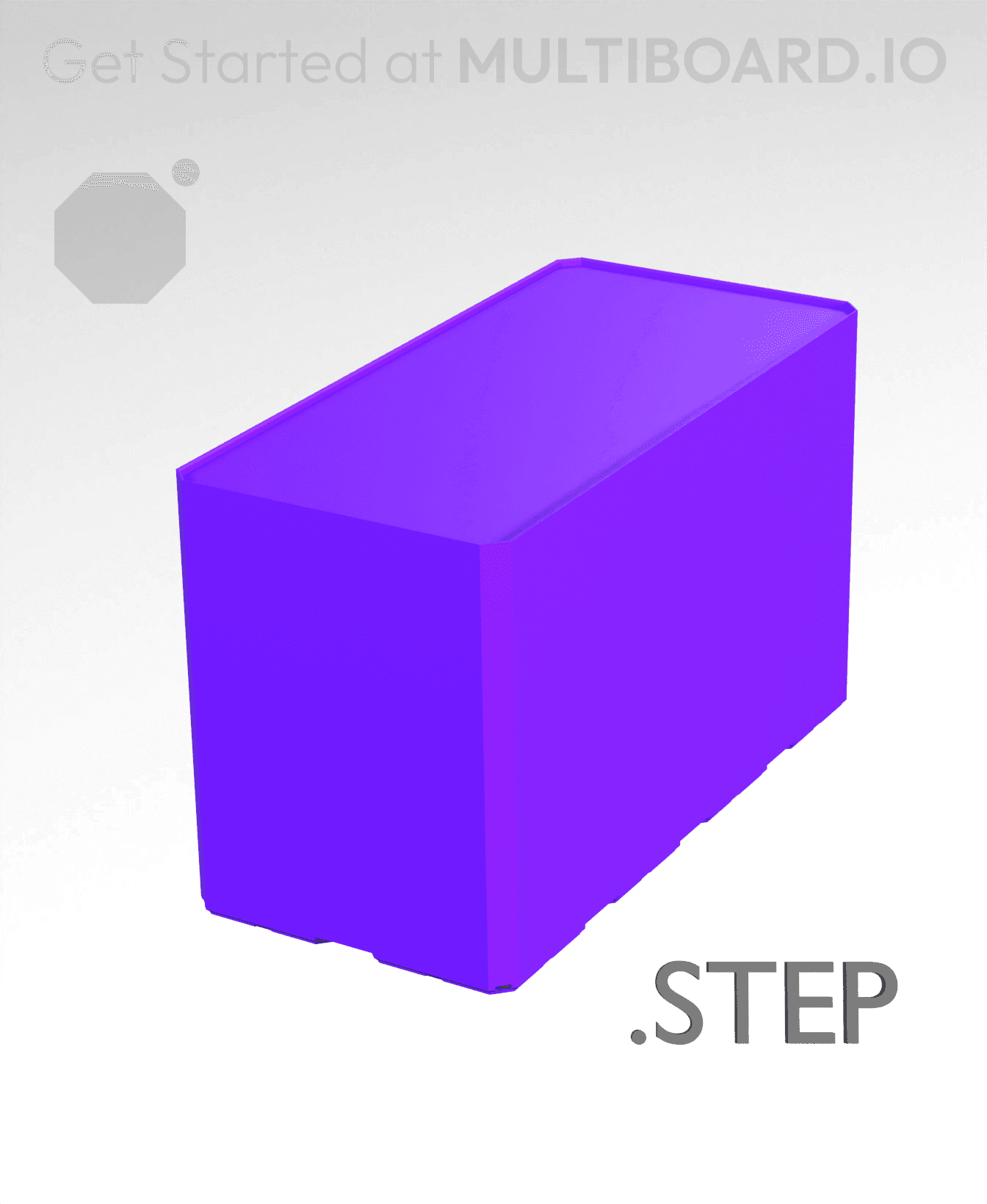 2x4x2·5 - Multibin Insert - STEP Remixing File 3d model