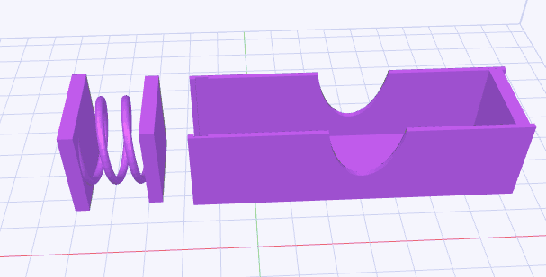 Rechargeable battery holder 3d model