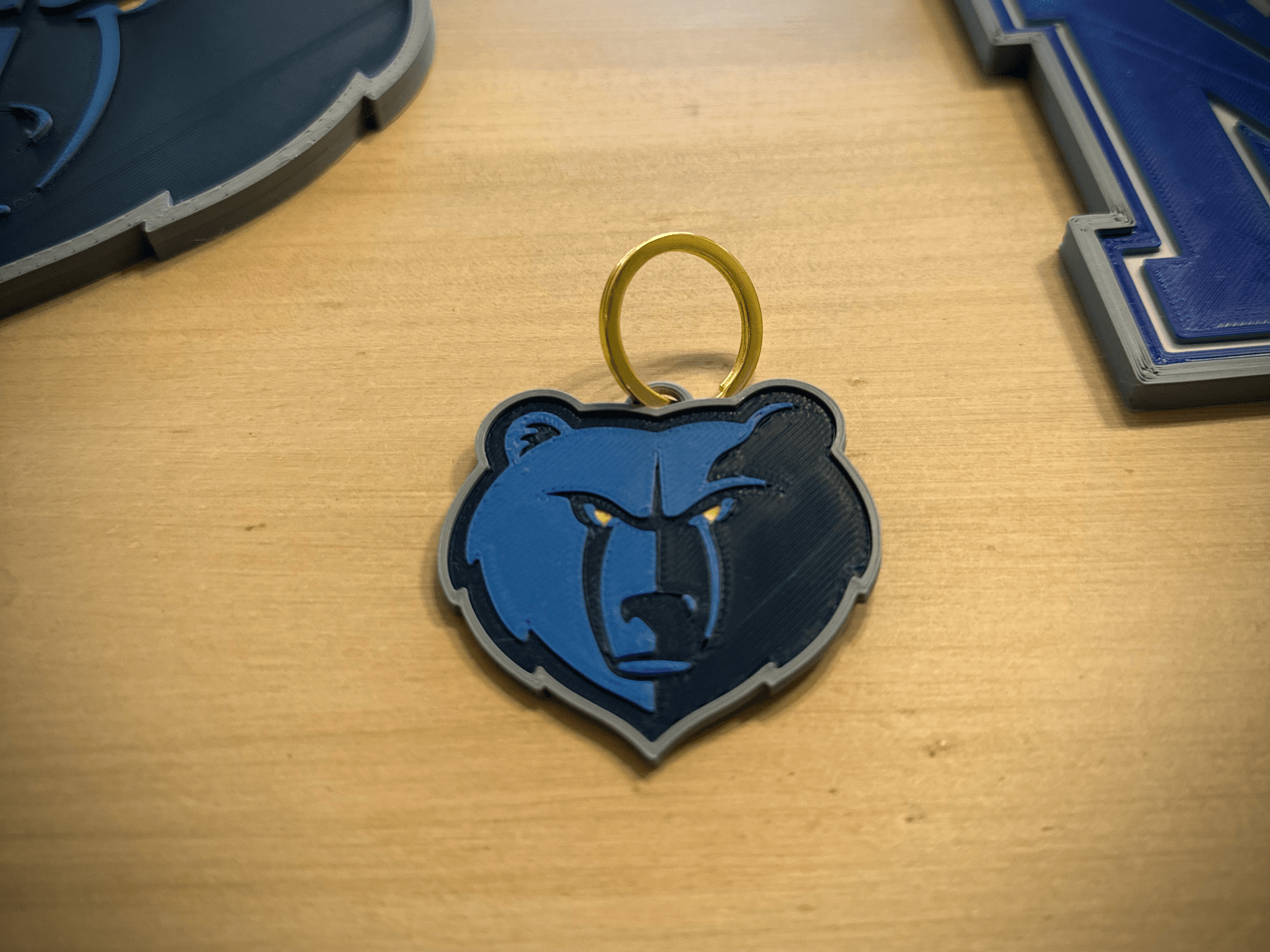 Memphis Grizzlies Keychain - NBA Basketball 3d model