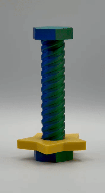 Spiral Spinner - Desk Fidget Toy by FerraroArts 3d model