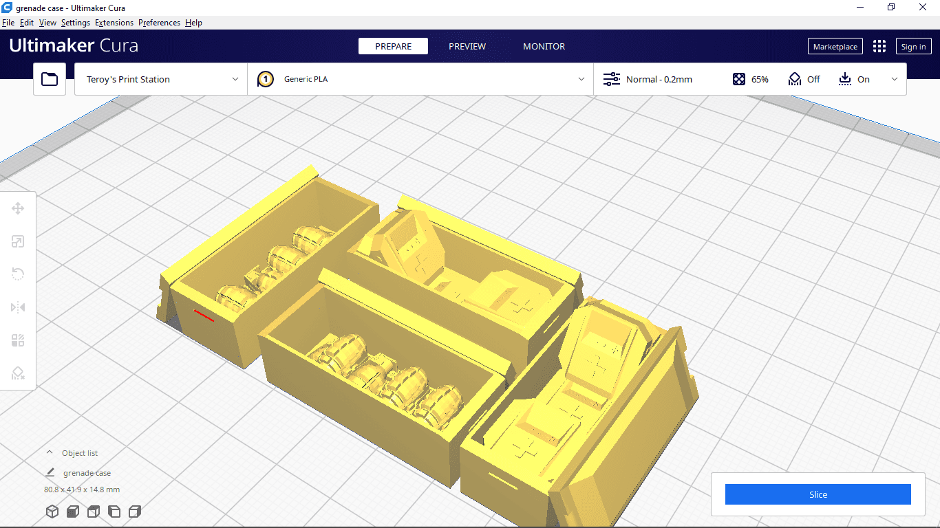 Supply Case Markers 32mm Grenade-Medipack 3d model