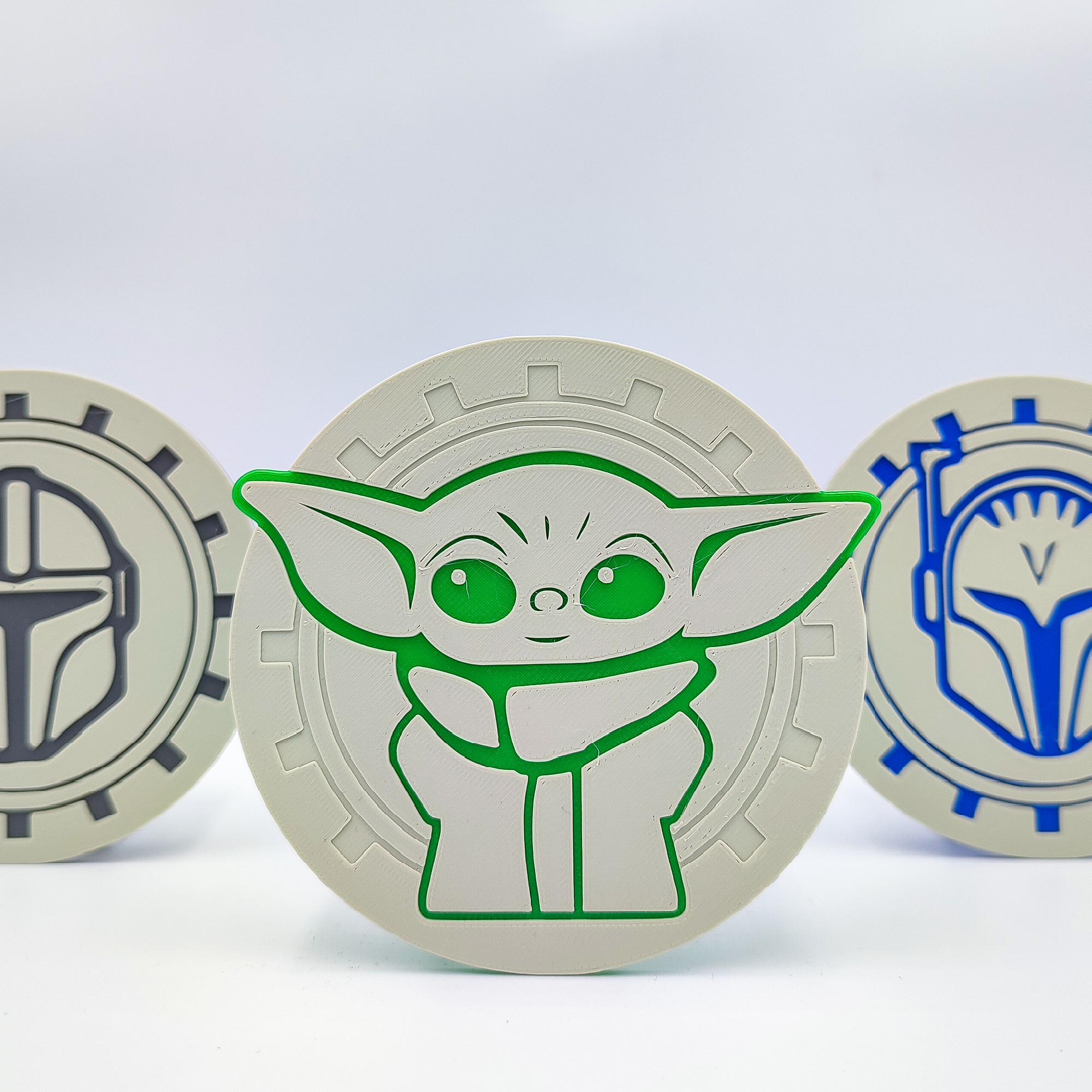 The Mandalorian Coasters 3d model