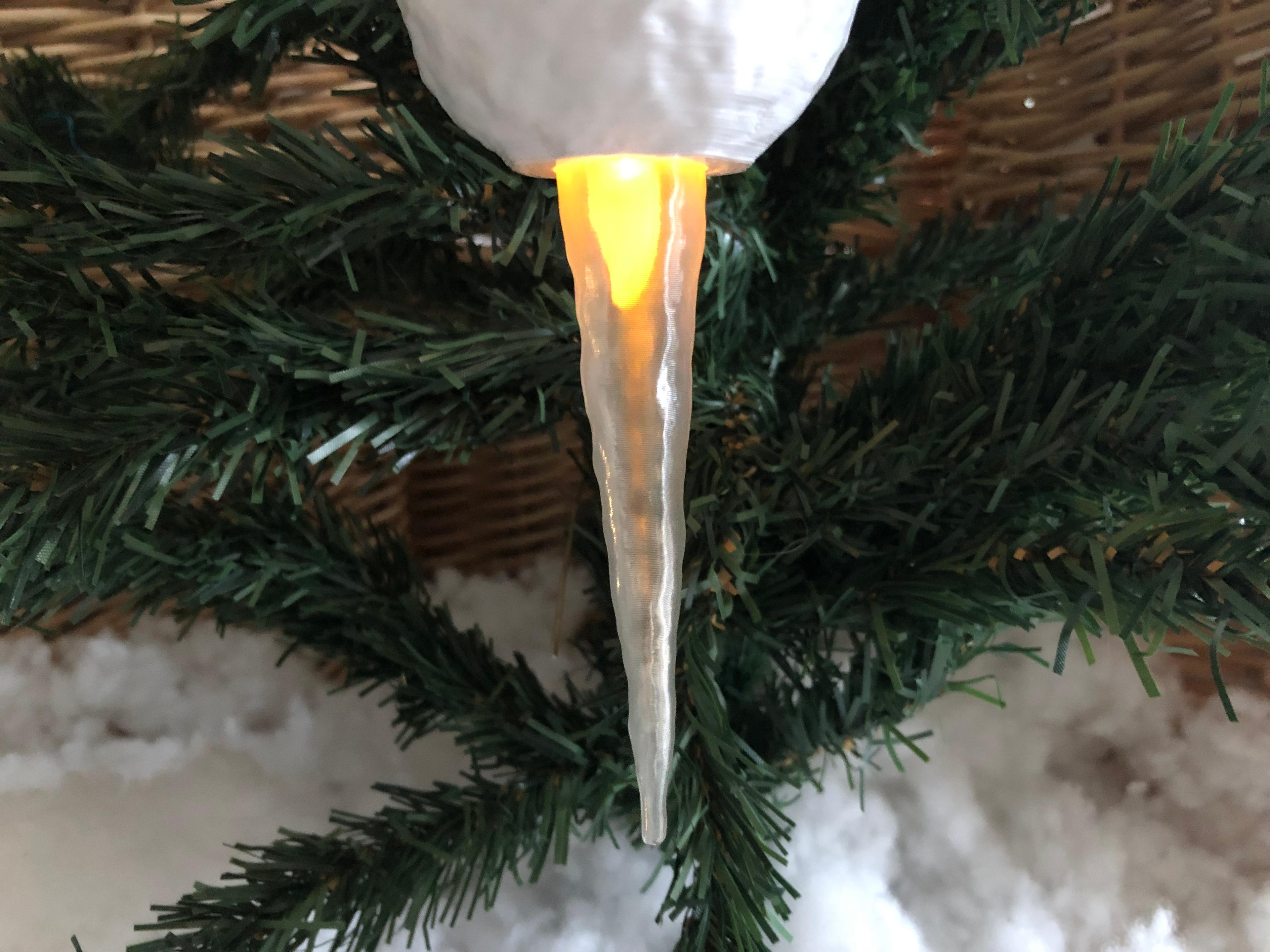 Tealight Icicle Ornament 3d model