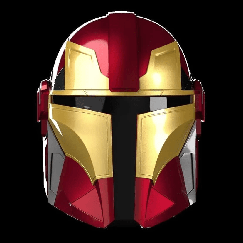 Iron Mandalorian Helmet Crossover STL 3D File 3d model