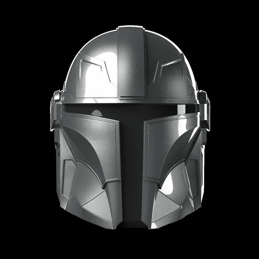 Iron Mandalorian Helmet Crossover STL 3D File 3d model