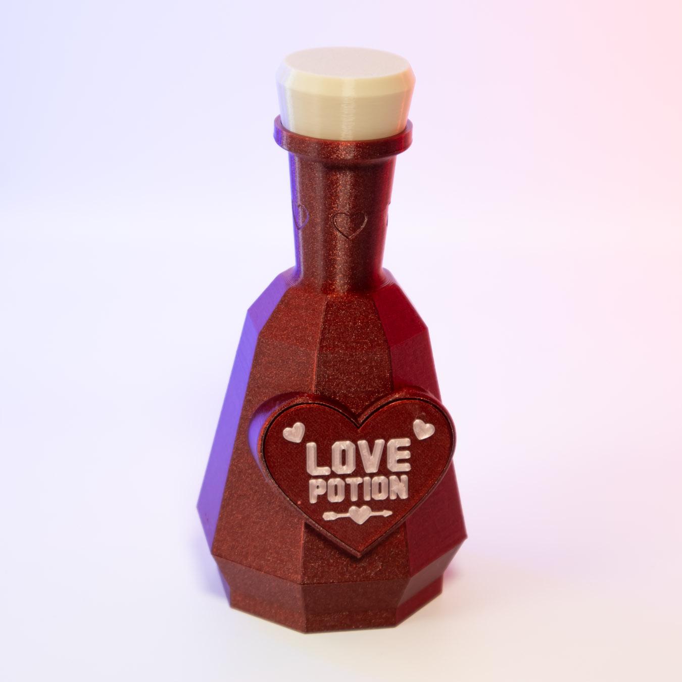 Love Potion Bottle - secret stash container 3d model