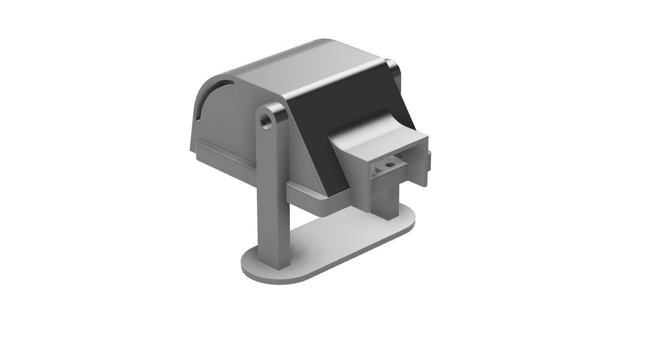 Mosfet mount for foamboard enclosure 3d model