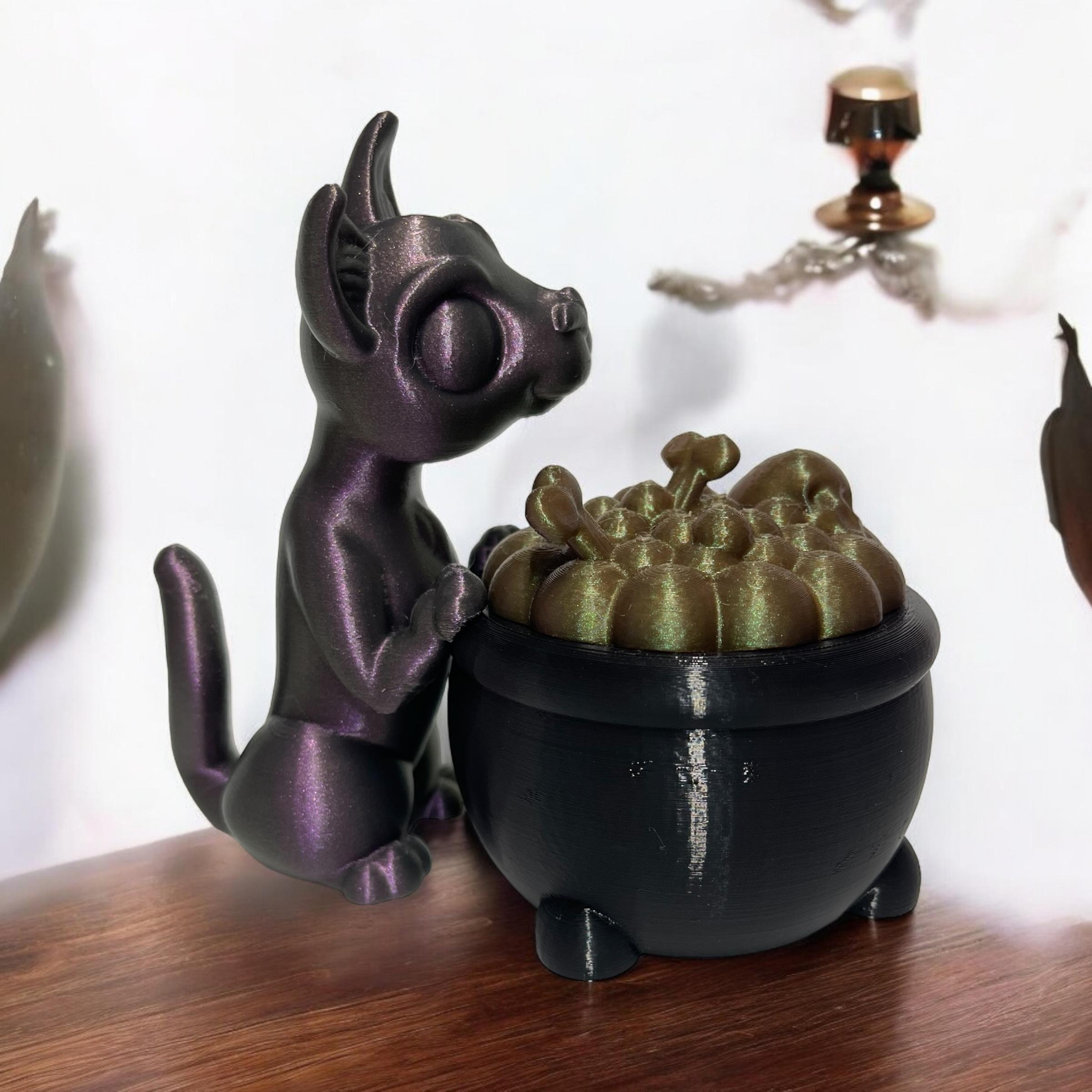 Cat  for Cauldron Cookie Jar Candy Jar 3d model