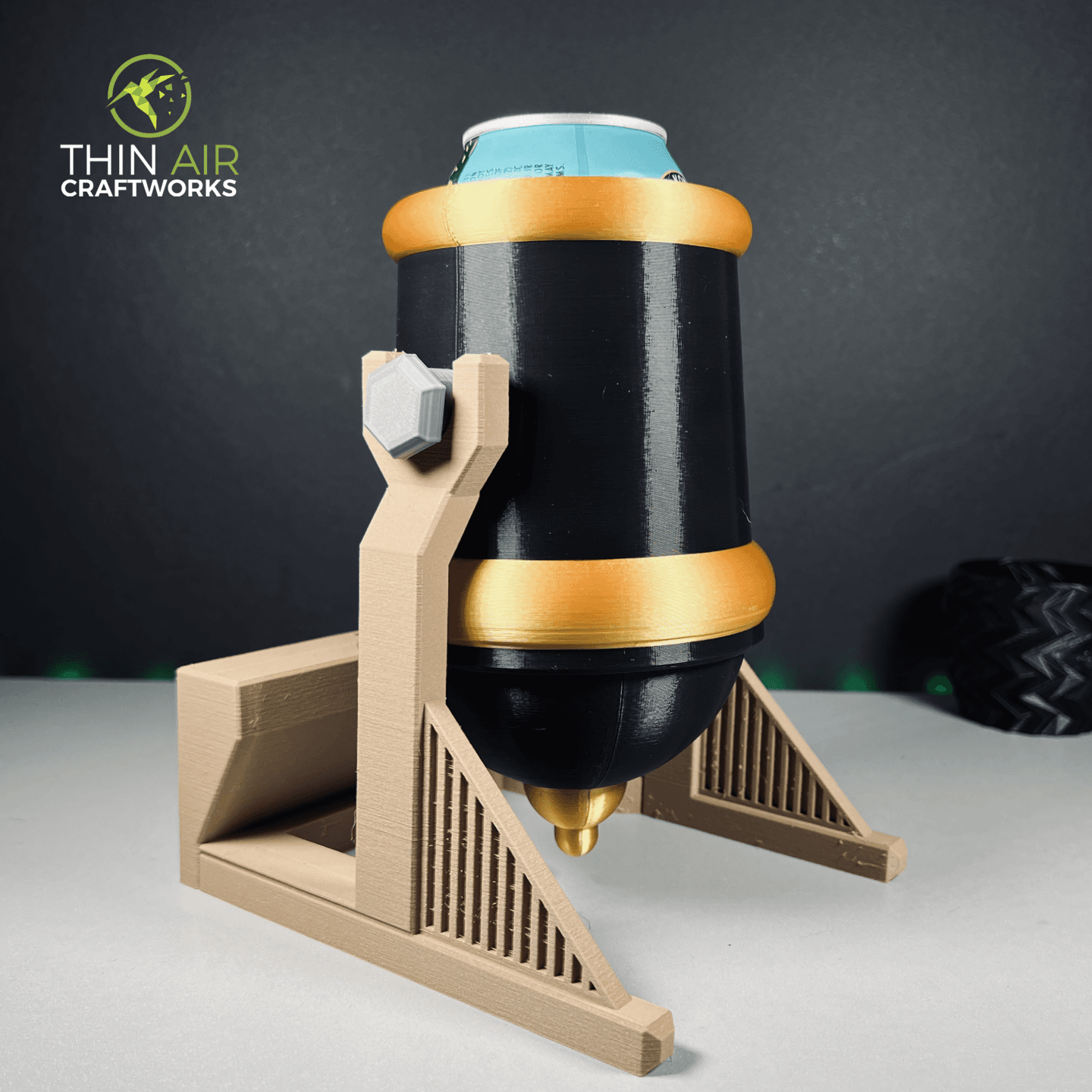 CANnon Cup Holder - Thangs Workspace Design Challenge 3d model