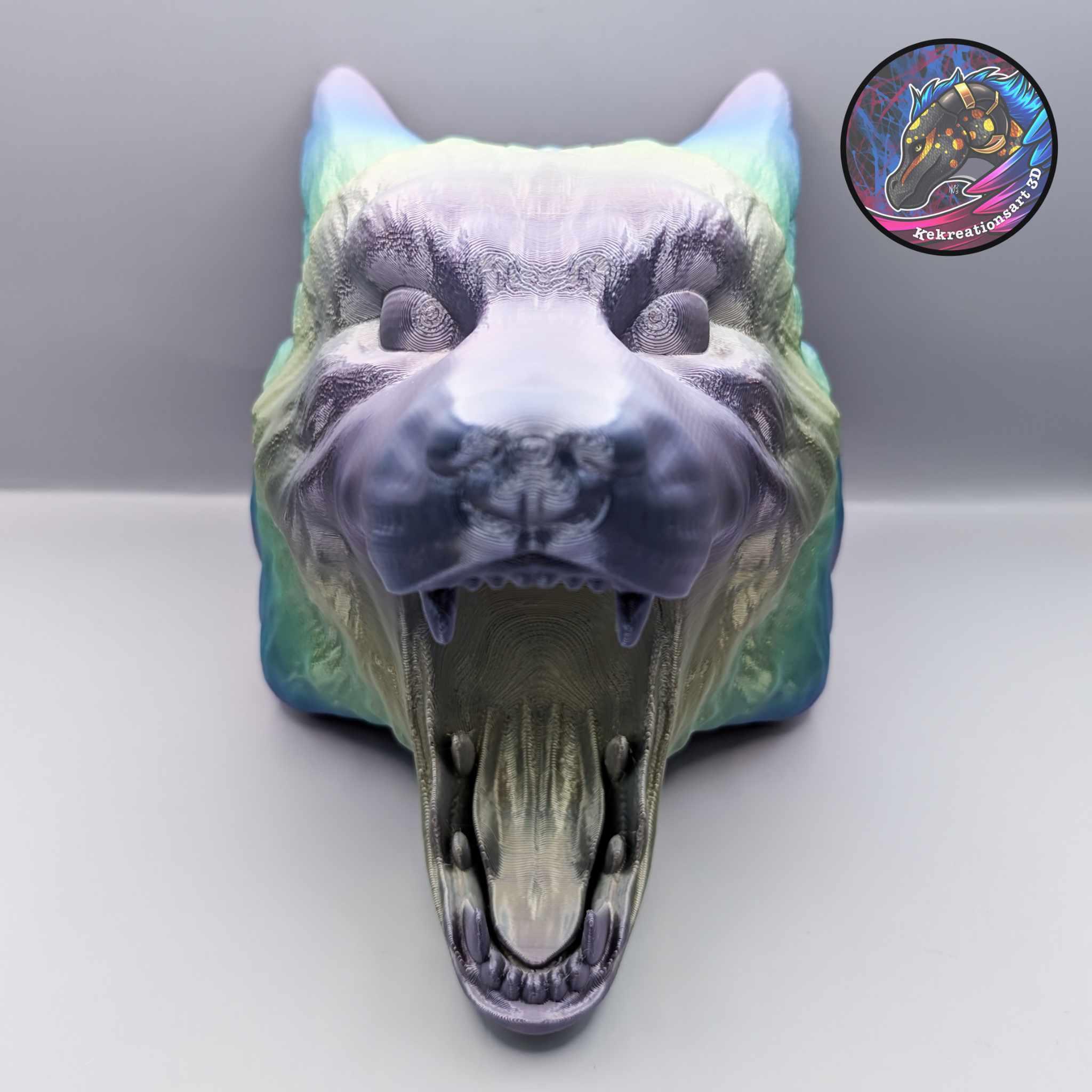 Wolf Head Controller Holder 3d model