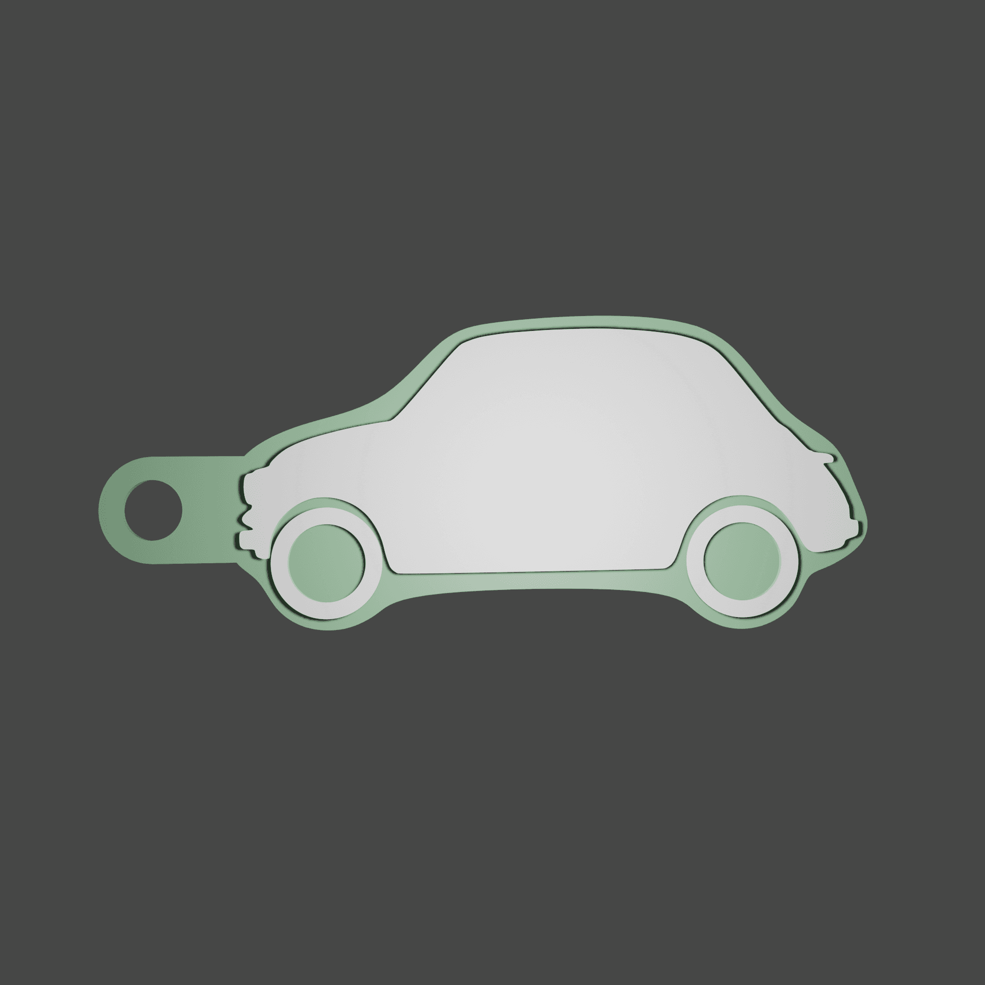 Fiat 500 (Classic) Keychain 3d model