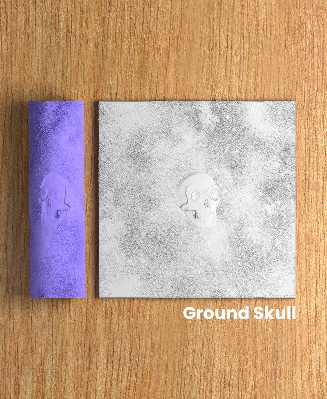 Collection SpringGreen | Ground Skull 001 | Polymer Clay Seamless Texture Roller 3d model