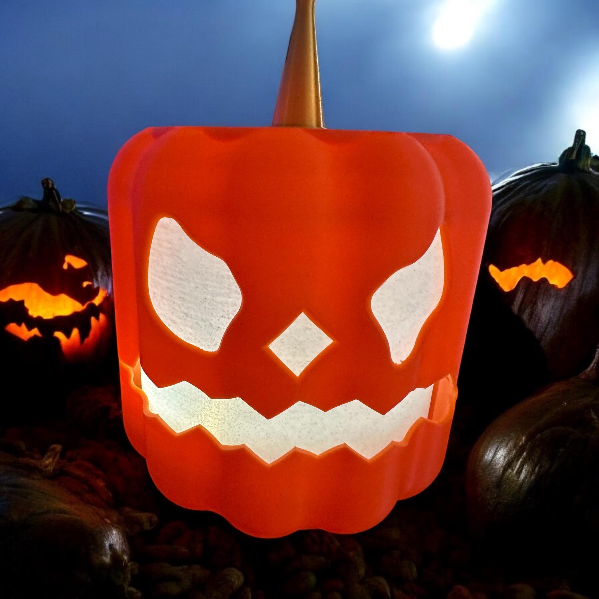 2 Faced Robo Jack-O-Lantern 3d model