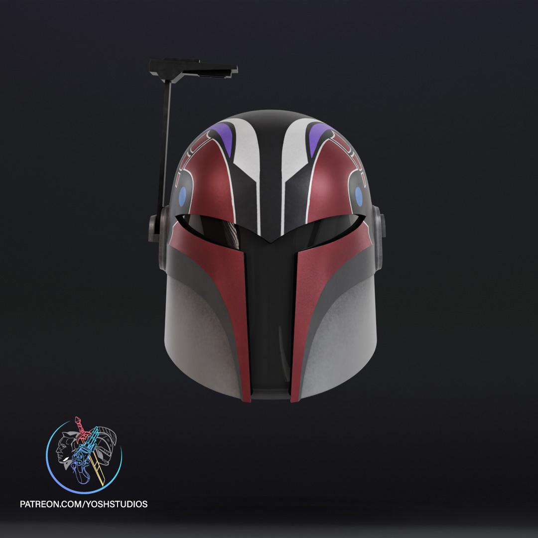 Sabine Wren Helmet 3D Print File Ahsoka 3d model