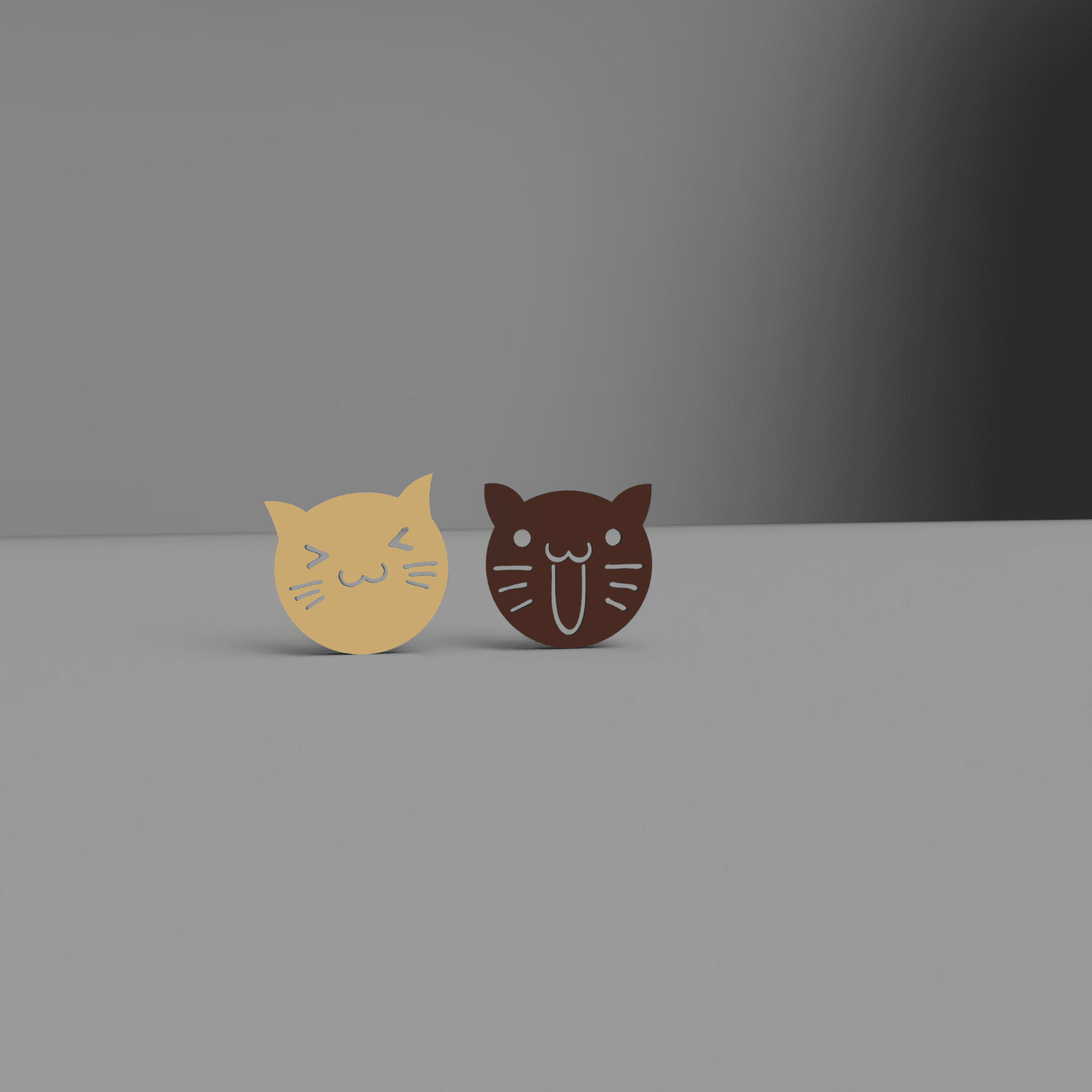 Funny Coaster CAT v1.stl 3d model