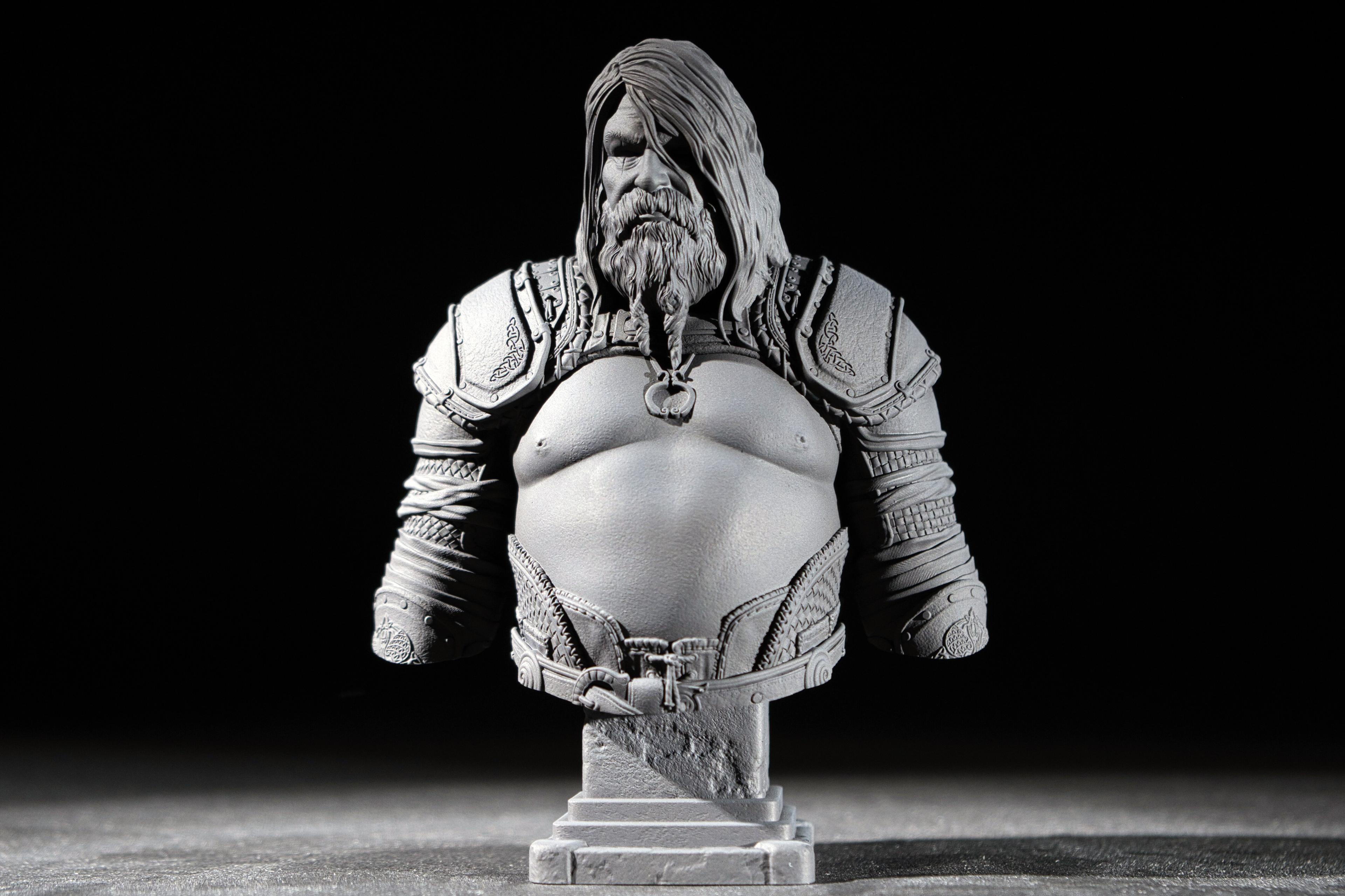 Thor Bust GoW (Pre Supported) 3d model