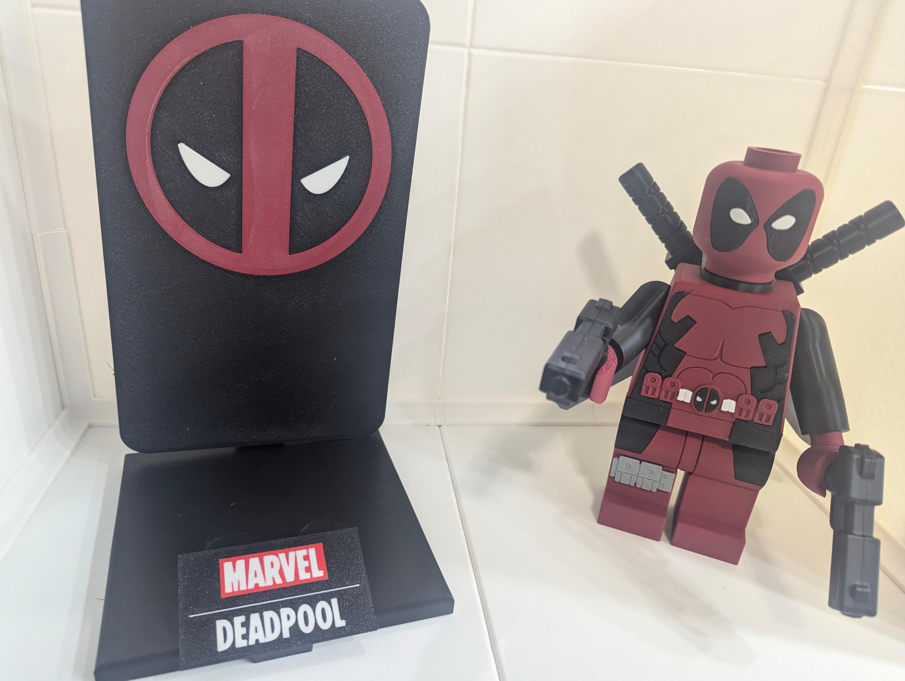 Deadpool Multicolor Nameplates 3d model