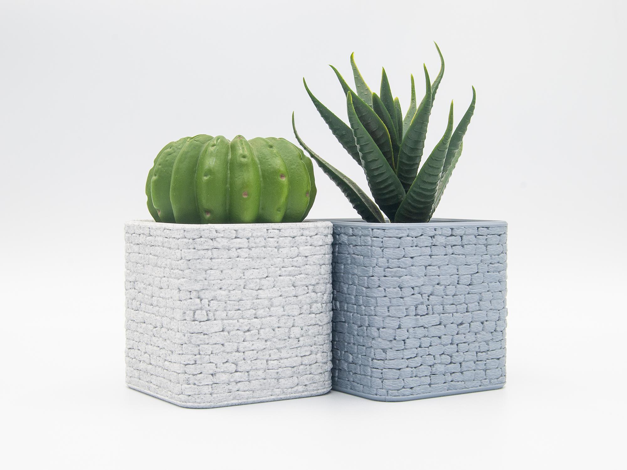 Stone Wall Planter 3d model