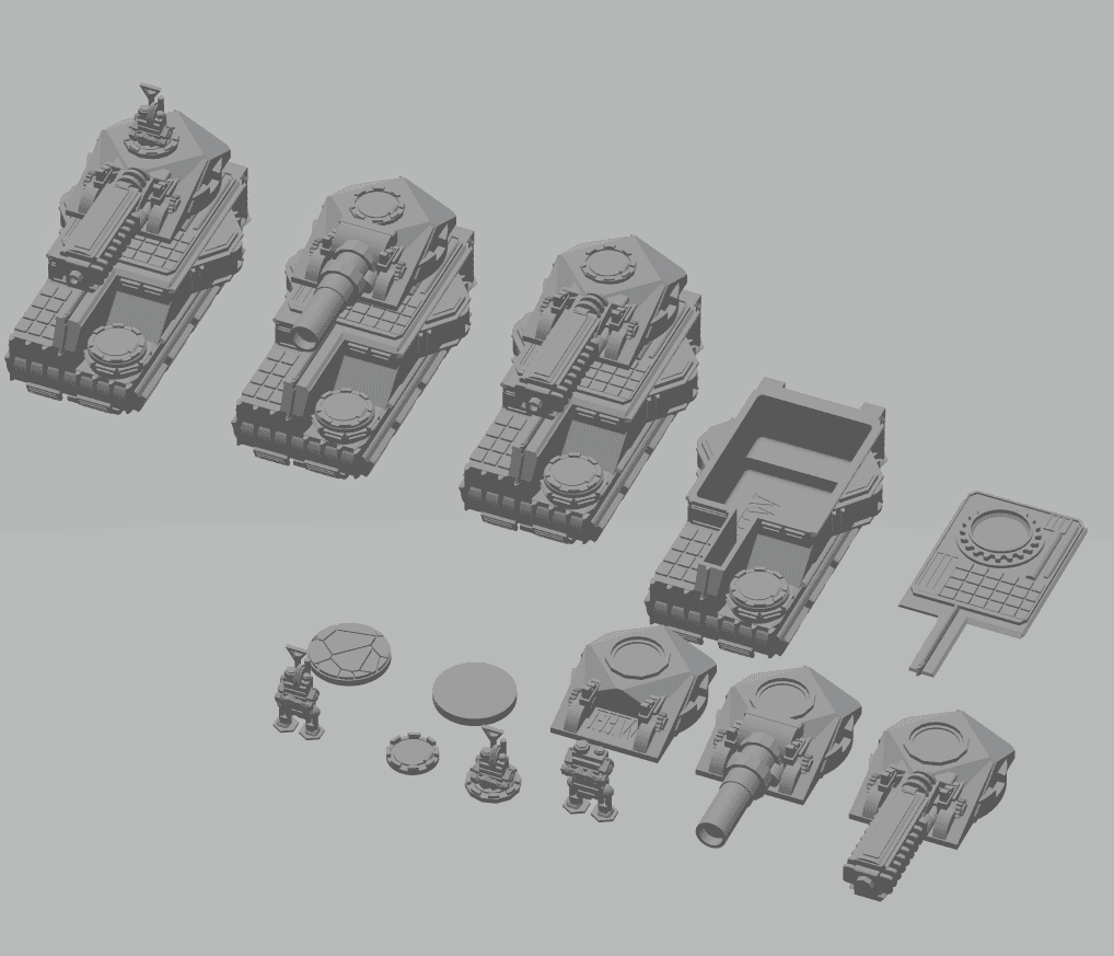 FHW: Worker Bot Universal Tank  3d model