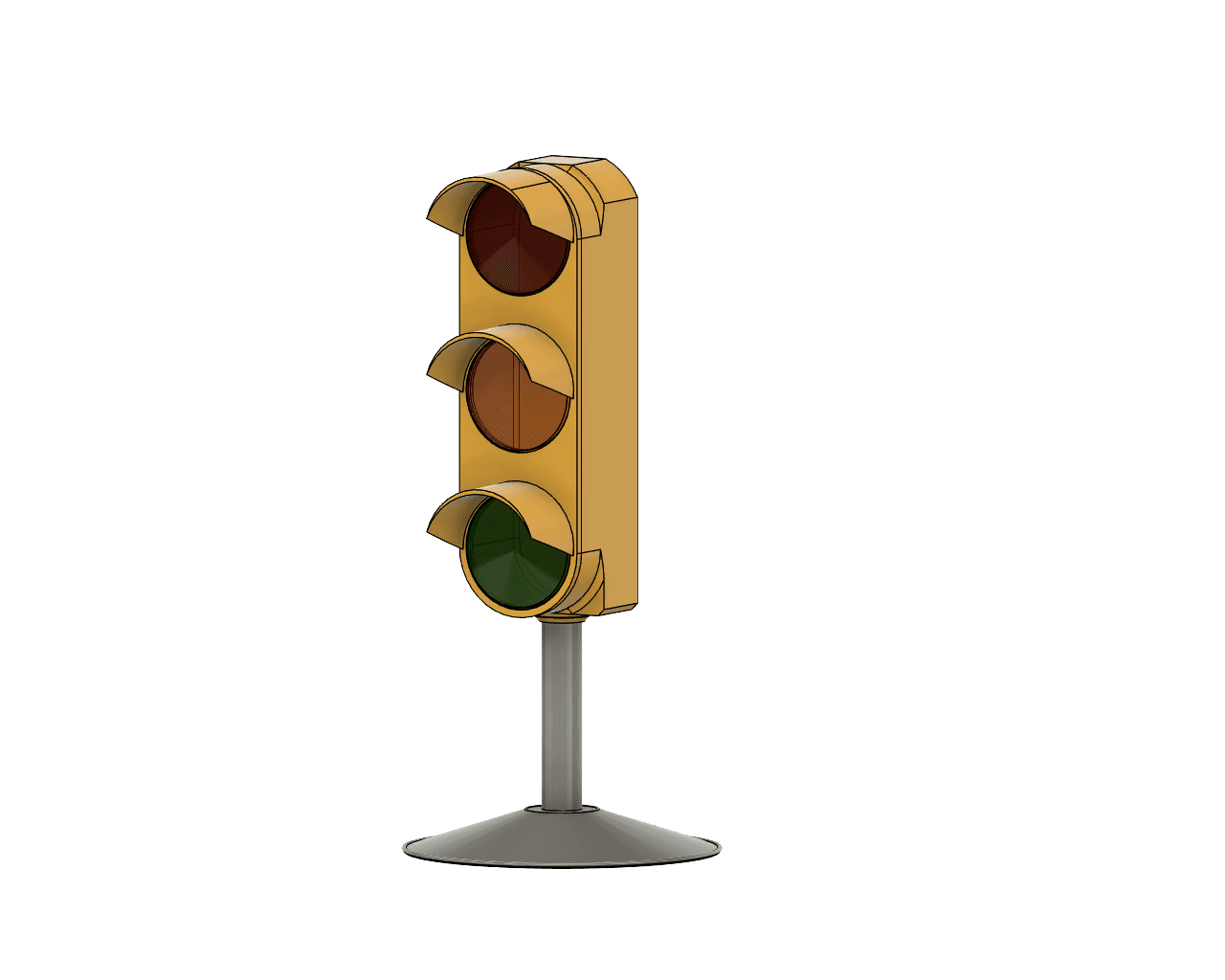 DIY Traffic Light 3d model