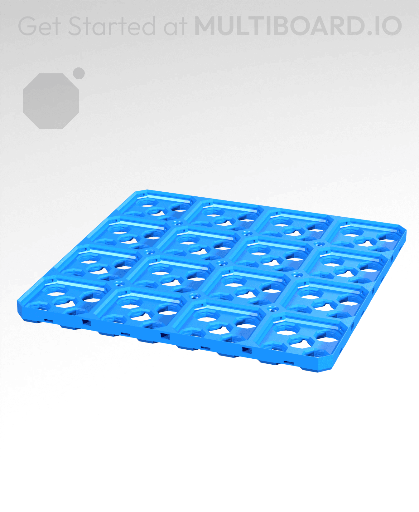 4x4 - Multibin Base Plate 3d model