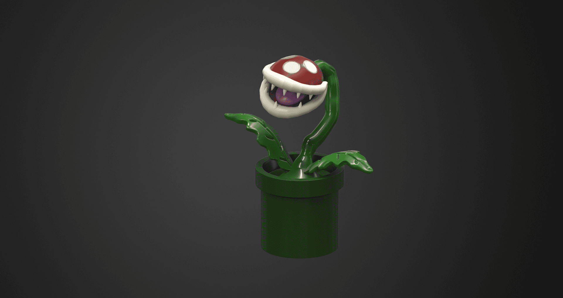 Piranha Plant - Mario Fan Art 3d model