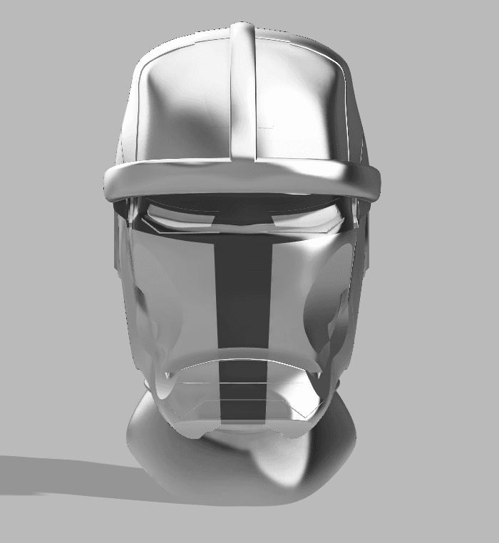 Iron Mandalorian Bust 3d model