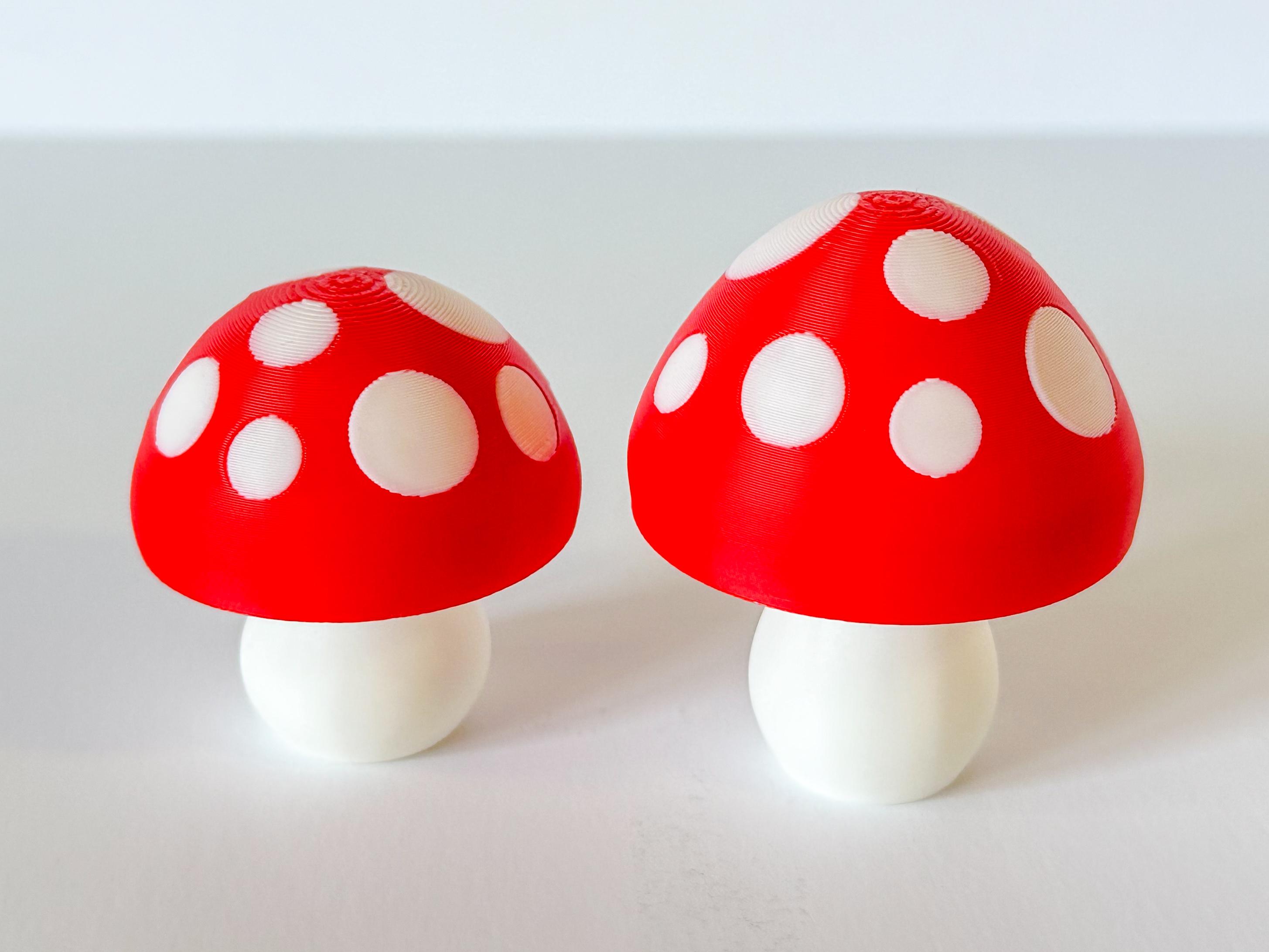 Squishy Mushrooms (2 sizes) 3d model