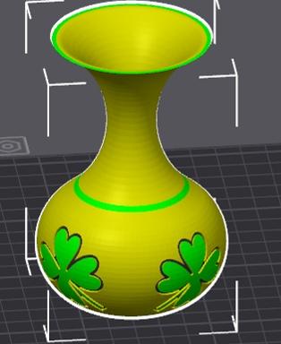 Clover Vase v2.stl 3d model