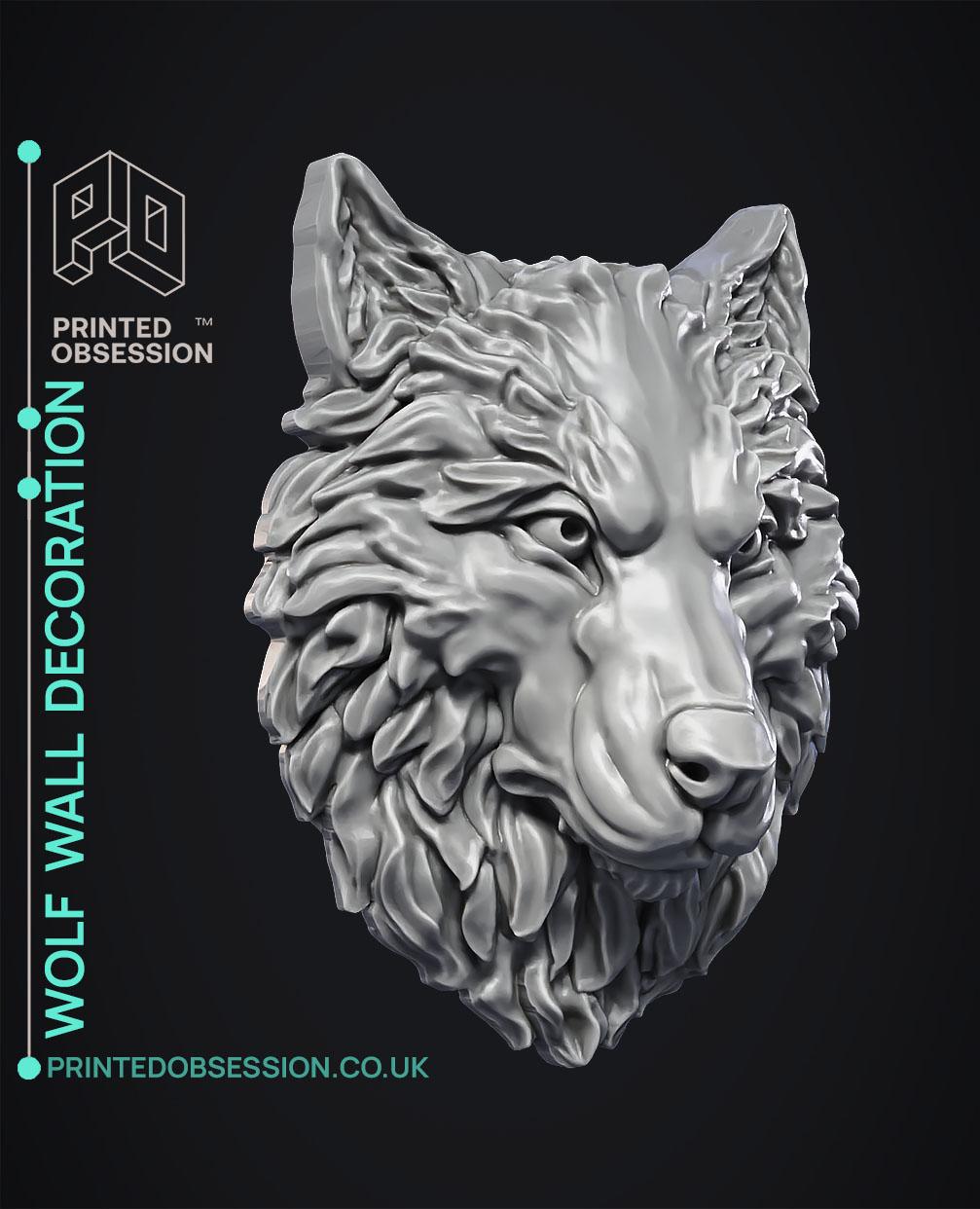 Wolf - Wall Decoration 3d model