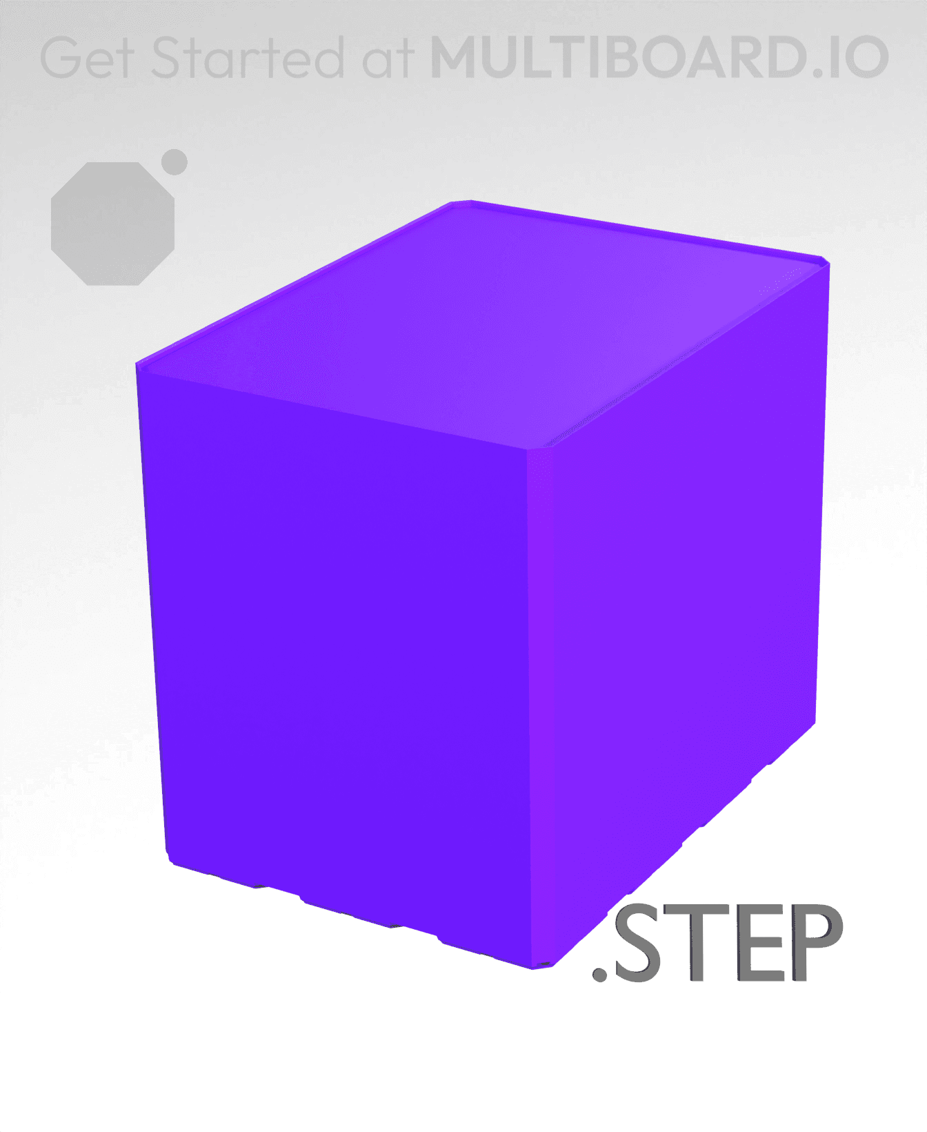 3x4x3·5 - Multibin Insert - STEP Remixing File 3d model