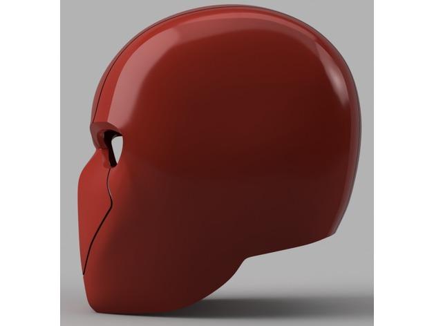 Red Hood Helmet (Batman) with Details 3d model