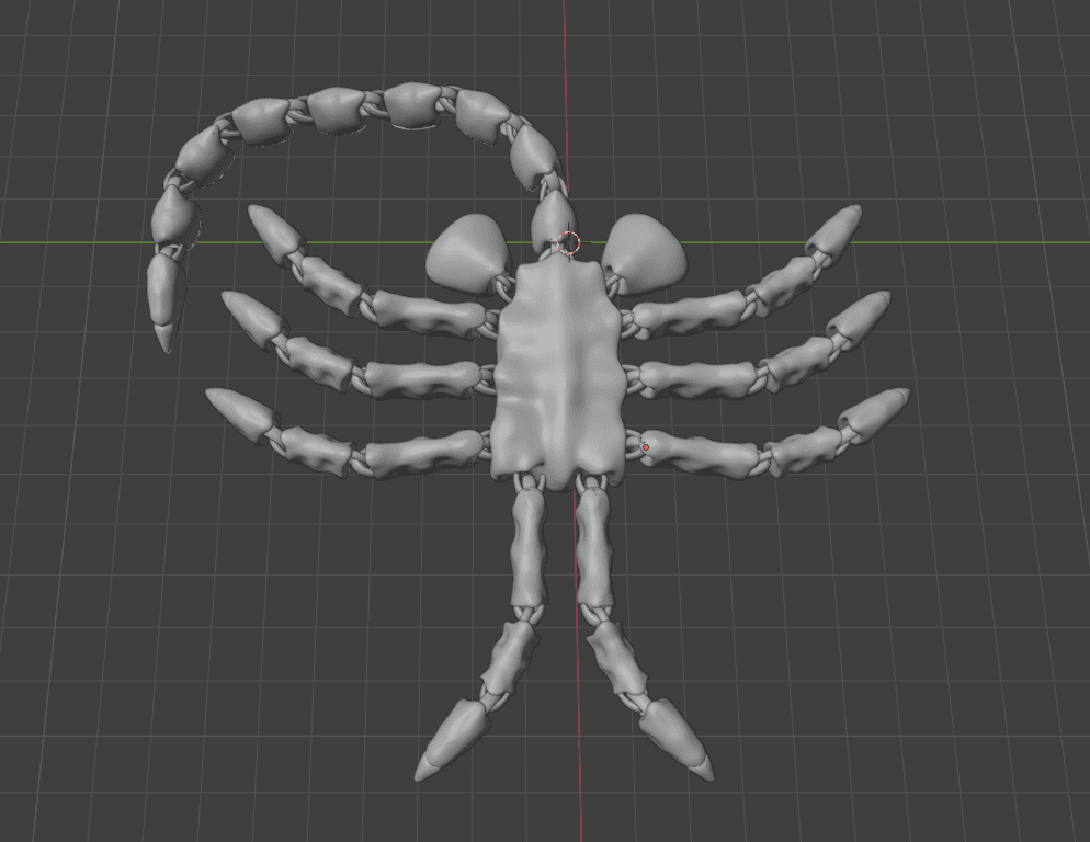 flexi facehugger - print in place - fidget toy 3d model